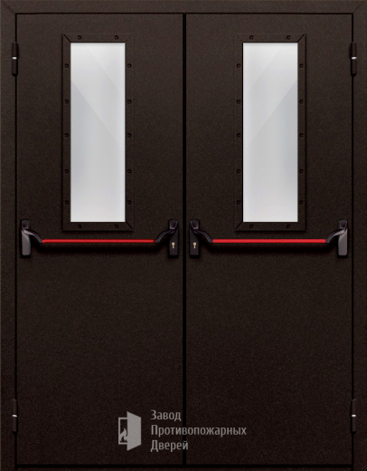 Фото двери «Двупольная со стеклом и антипаникой №610» в Троицку