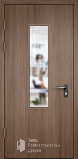 Фото двери «МДФ однопольная со стеклом №7» в Троицку