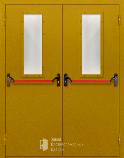 Фото двери «Двупольная со стеклом и антипаникой №65» в Троицку