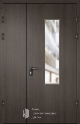 Фото двери «МДФ полуторная со стеклом №24» в Троицку
