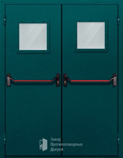Фото двери «Двупольная со стеклом и антипаникой №56» в Троицку