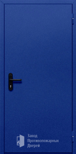 Фото двери «Однопольная глухая (синяя)» в Троицку