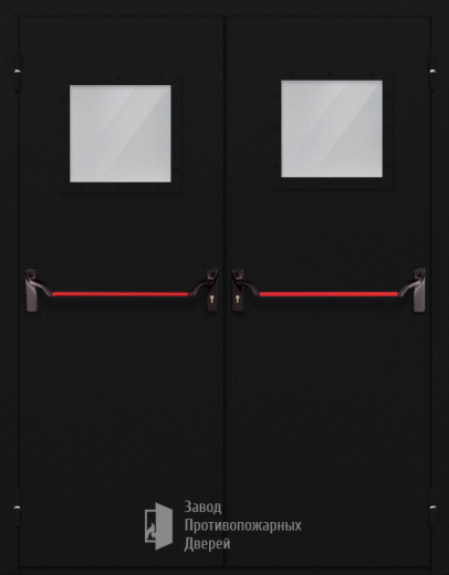 Фото двери «Двупольная со стеклом и антипаникой №54» в Троицку