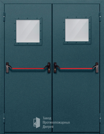Фото двери «Двупольная со стеклом и антипаникой №57» в Троицку