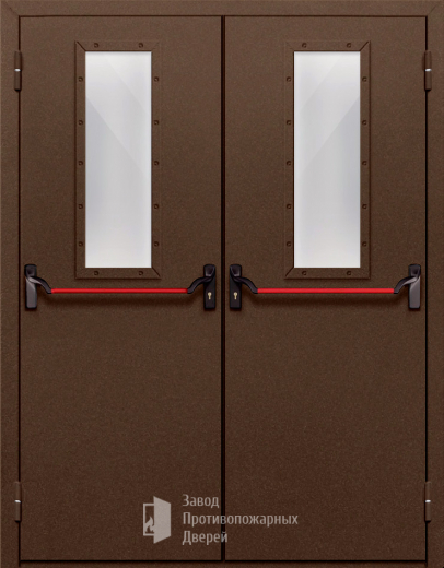 Фото двери «Двупольная со стеклом и антипаникой №68» в Троицку