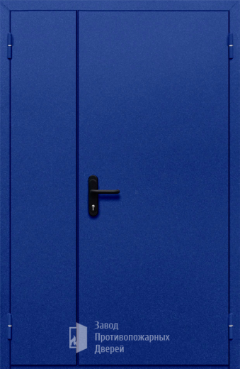 Фото двери «Полуторная глухая (синяя)» в Троицку