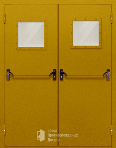Фото двери «Двупольная со стеклом и антипаникой №55» в Троицку