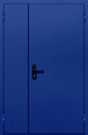 Фото двери «Полуторная глухая (синяя)» в Троицку