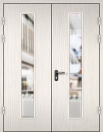 Фото двери «МДФ двупольная со стеклом №22» в Троицку