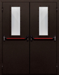 Фото двери «Двупольная со стеклом и антипаникой №610» в Троицку
