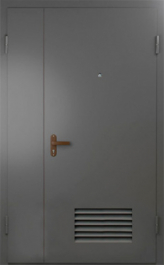 Фото двери «Техническая дверь №7 полуторная с вентиляционной решеткой» в Троицку