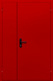 Фото двери «Полуторная глухая (красная)» в Троицку