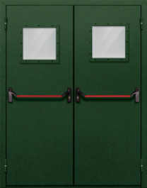 Фото двери «Двупольная со стеклом и антипаникой №59» в Троицку